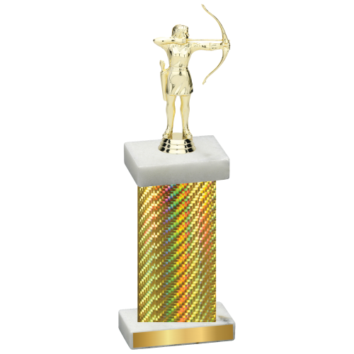 Single Gold Carbon Fiber Archery Trophy