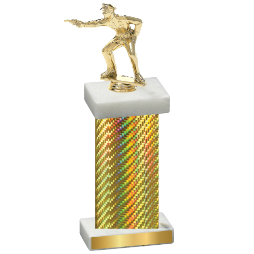 Single Gold Carbon Fiber Shooter Trophy