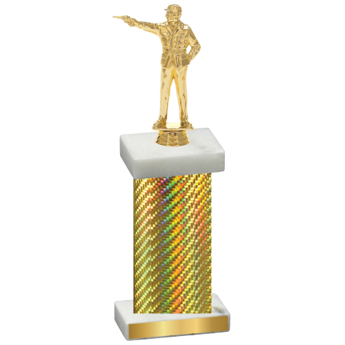 Single Gold Carbon Fiber Shooter Trophy