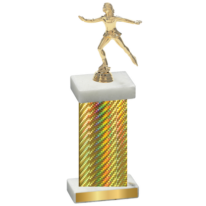 Single Gold Carbon Fiber Skater Trophy