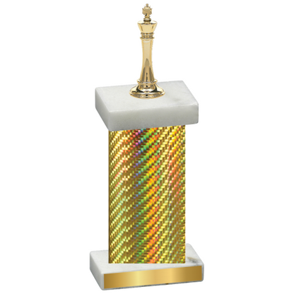 Single Gold Carbon Fiber Chess Trophy