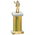 Single Gold Carbon Fiber Holiday Trophy