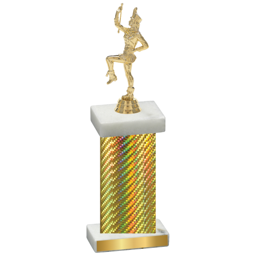 Single Gold Carbon Fiber Majorette Trophy