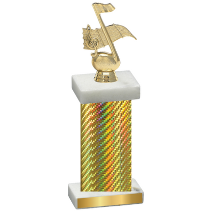 Single Gold Carbon Fiber Music Trophy