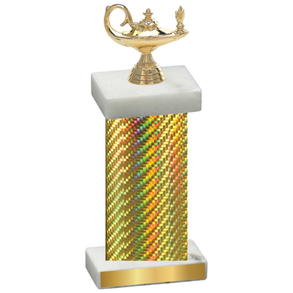 Single Gold Carbon Fiber Academics Trophy