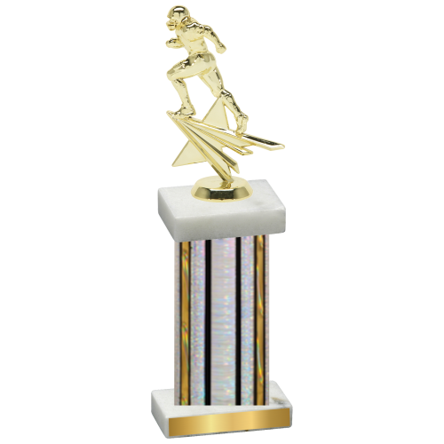 Single Silver Glacier Football Trophy