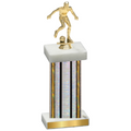 Single Silver Glacier Soccer Trophy