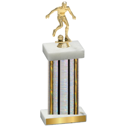 Single Silver Glacier Soccer Trophy