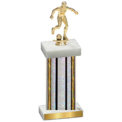 Single Silver Glacier Soccer Trophy