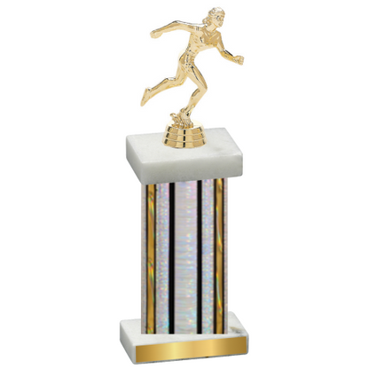 Single Silver Glacier Running Trophy