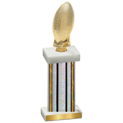 Single Silver Glacier Football Trophy