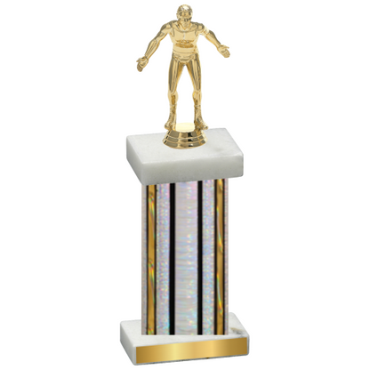 Single Silver Glacier Wrestling Trophy