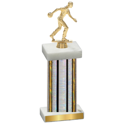 Single Silver Glacier Bowling Trophy