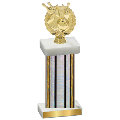 Single Silver Glacier Bowling Trophy