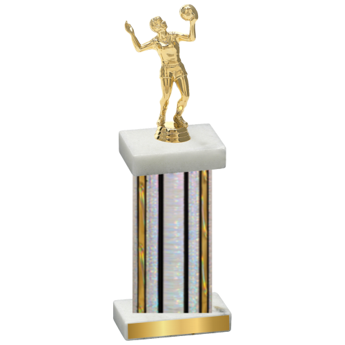 Single Silver Glacier Volleyball Trophy