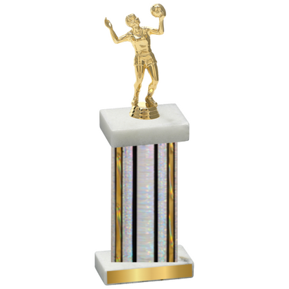 Single Silver Glacier Volleyball Trophy