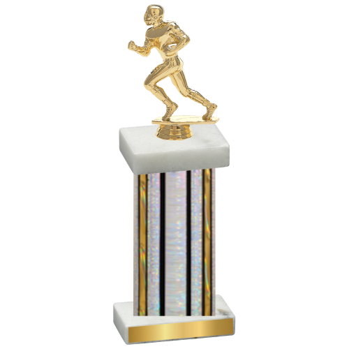 Single Silver Glacier Football Trophy