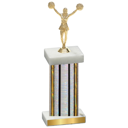 Single Silver Glacier Cheerleading Trophy