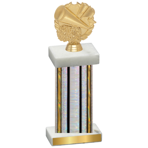 Single Silver Glacier Cheerleading Trophy