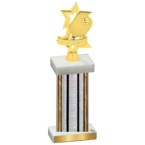 Single Silver Glacier Pickleball Trophy