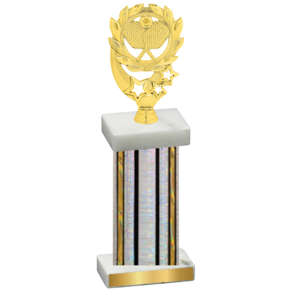 Single Silver Glacier Pickleball Trophy