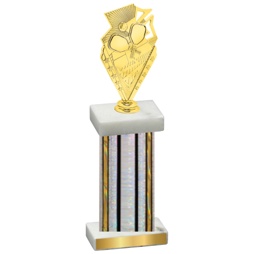 Single Silver Glacier Pickleball Trophy