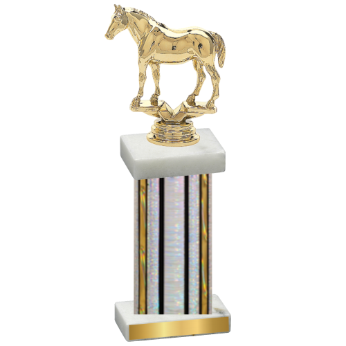 Single Silver Glacier Horses Trophy