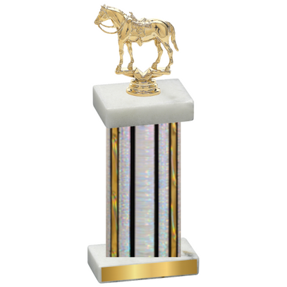 Single Silver Glacier Horses Trophy