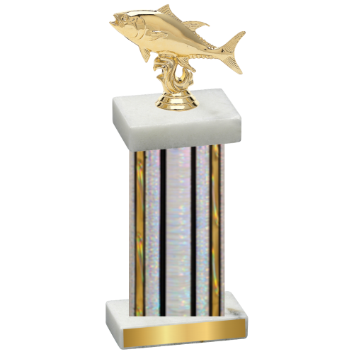 Single Silver Glacier Fishing Trophy