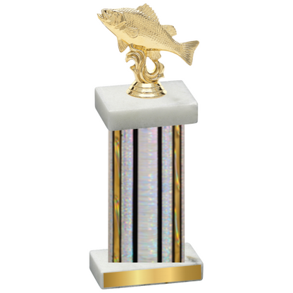 Single Silver Glacier Fishing Trophy