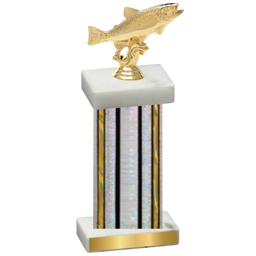 Single Silver Glacier Fishing Trophy