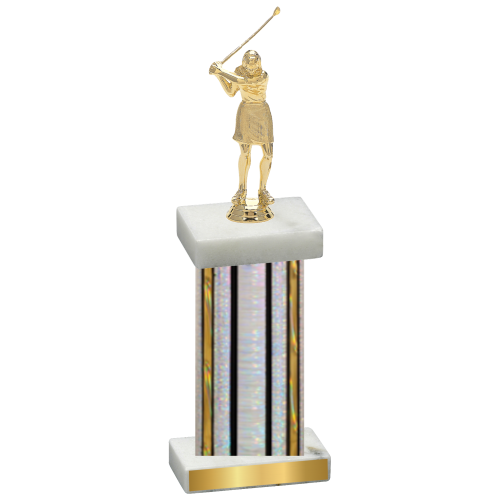 Single Silver Glacier Golf Trophy