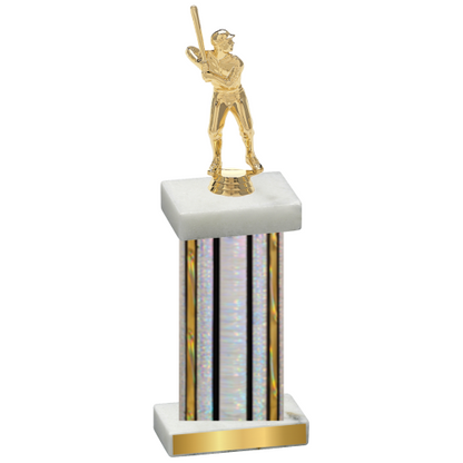 Single Silver Glacier Baseball Trophy