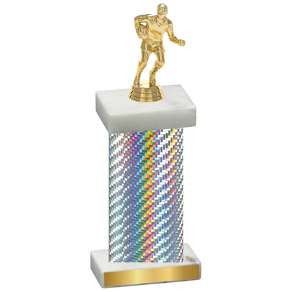 Single Silver Carbon Fiber Rugby Trophy