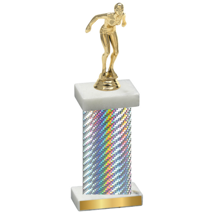 Single Silver Carbon Fiber Tennis Trophy