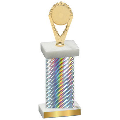 Single Silver Carbon Fiber Insert Trophy