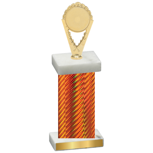 Single Orange Carbon Fiber Insert Trophy