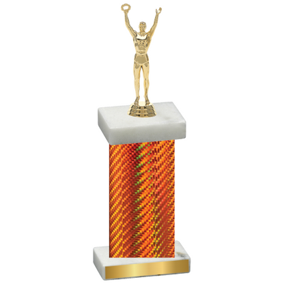 Single Orange Carbon Fiber Victory Trophy