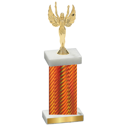 Single Orange Carbon Fiber Victory Trophy