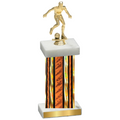 Single Orange Glacier Soccer Trophy