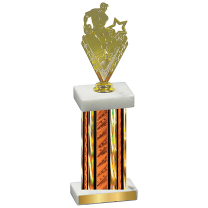 Single Orange Glacier Rugby Trophy