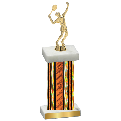 Single Orange Glacier Tennis Trophy