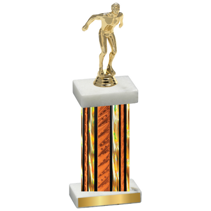 Single Orange Glacier Swimming Trophy