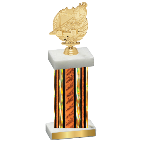 Single Orange Glacier Swimming Trophy