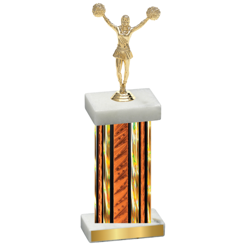 Single Orange Glacier Cheerleading Trophy