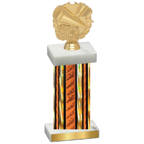 Single Orange Glacier Cheerleading Trophy