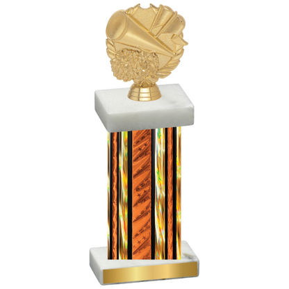 Single Orange Glacier Cheerleading Trophy