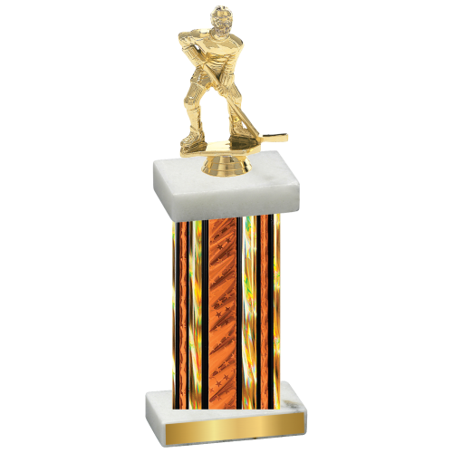 Single Orange Glacier Hockey Trophy