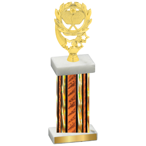 Single Orange Glacier Pickleball Trophy