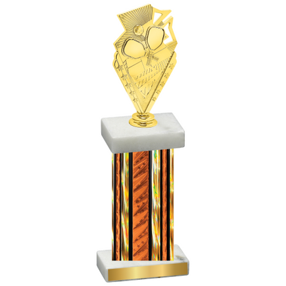 Single Orange Glacier Pickleball Trophy